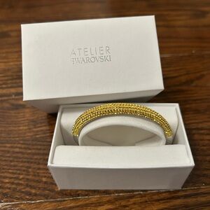 NEW Atelier Swarovski Yellow Tigris Crystal Pavé Bracelet